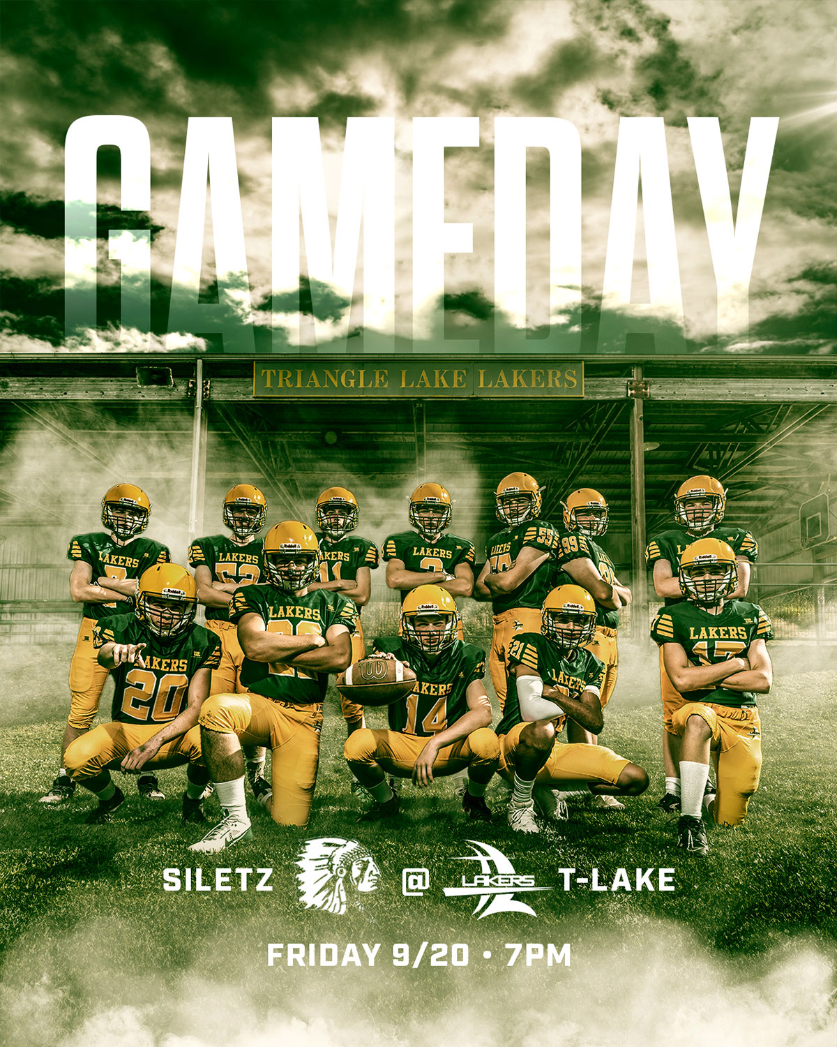 Football Gameday Social Post Graphic