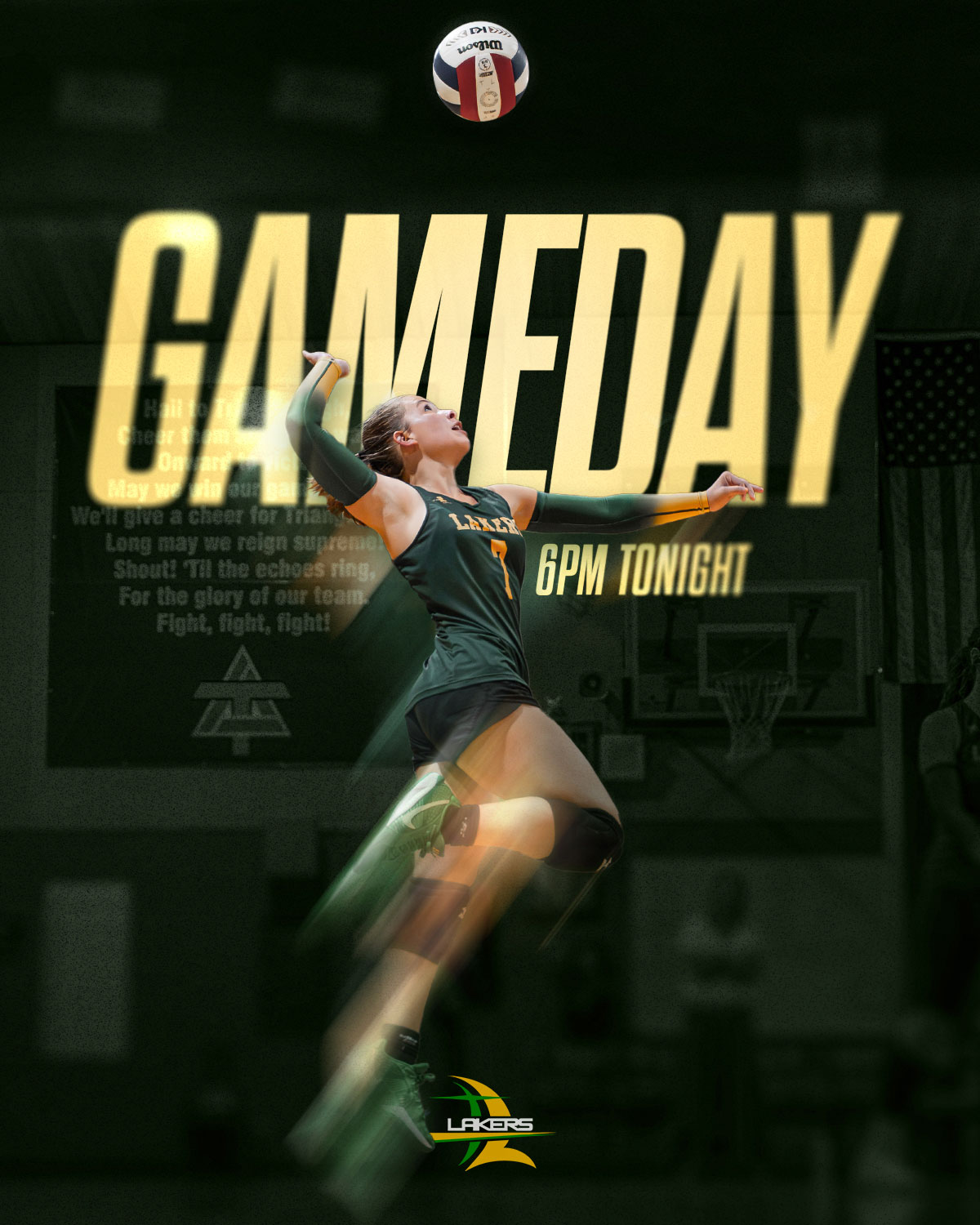 Volleyball Gameday Social Ad